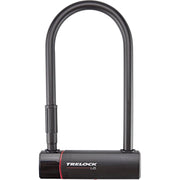 Zwart Trelock U-slot beugelslot, Ø16mm en 300mm lang, geschikt voor fietsbeveiliging of slotbevestiging.