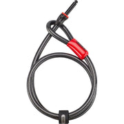 Zwarte Abus ACL12/100 12 mm insteekkabel, 100 cm lang, voor veilig fietsslot en anti-diefstal bescherming