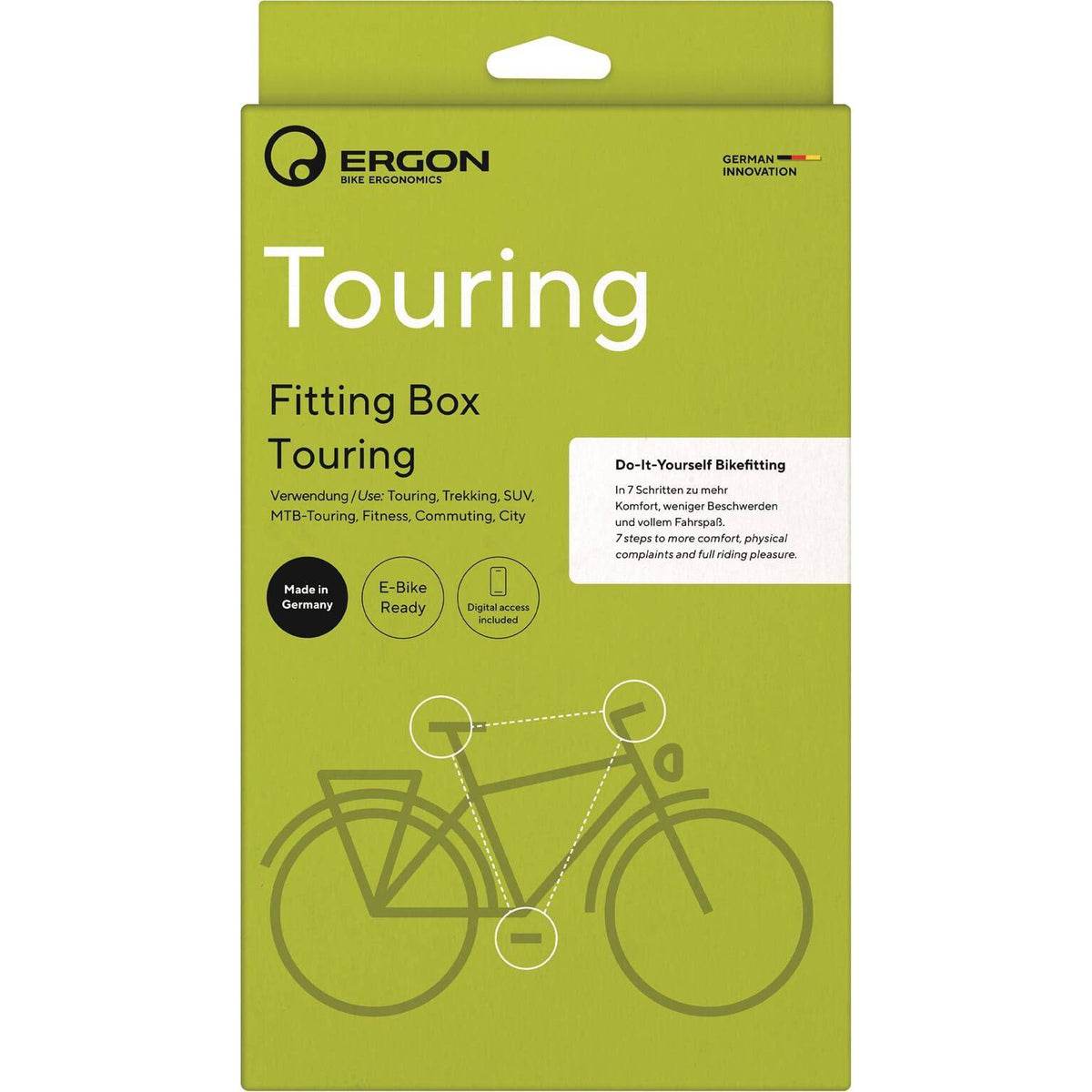 Ergon Fitting Box Touring / E-Bike overig gereedschap, compacte toolkit voor fietsreparaties en onderhoud