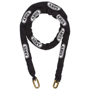 Abus 8KS140 fietsslot met 140 cm geharde zwarte ketting, stevig beveiligingsriem voor fietsen.