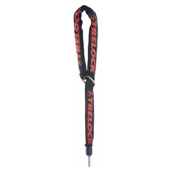 Zwarte Trelock Insteekketting ZR355 Connect van 150cm met Ø6mm voor fietsbeveiliging, zichtbaar in de afbeelding.