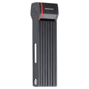 Trelock Vouwslot FS 280/100 Two.Go Zf in zwart, stevig vouwslot voor fietsbeveiliging, met sleutel en vergrendelingsmechanisme