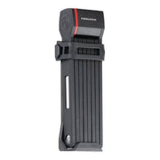 Zwart Trelock vouwslot FS 280/100 Two.Go Zf 280 X-Move voor fietsslot beveiliging, zichtbaar gesloten met cijferslot.