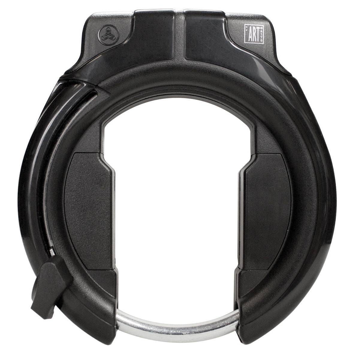 Zwart Trelock fietsslot Ringslot Rs 453 Protect -O-Connect Balloon Naz, stevig en veilig slot voor fietsen.