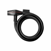 Zwart Trelock kabelslot SK210 van 180cm lang en 10mm dik, geschikt voor het beveiligen van fietsen en accessoires.