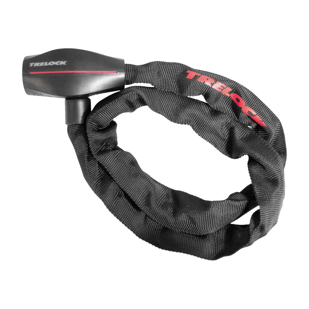 Zwart Trelock kettingslot BC280 van 85 cm lang en 5 mm dik, beveiliging voor fiets met stevig kettingbeveiliging