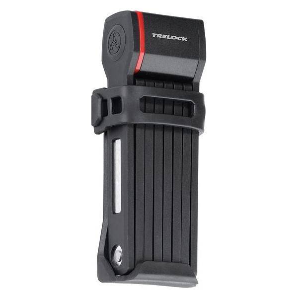 Zwart Trelock vouwslot Two Go 80cm Xmove, stevig en flexibel fietsslot met gevlochten ontwerp op afbeelding