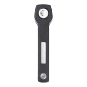 Zwart Trelock vouwslot Two Go 80cm Xmove, stevig fietsslot met kliksysteem en compacte vouwvorm voor optimale beveiliging.