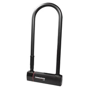Zwart Trelock U-slot beugelslot Ø16mm en 300mm lang, stevig en geschikt voor fietsbeveiliging, zichtbaar op de afbeelding.
