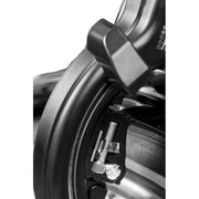Zwart Axa Ringslot Solid Plus met afdekkapjes voor extra beveiliging, geschikt voor werkplaatsverpakking.