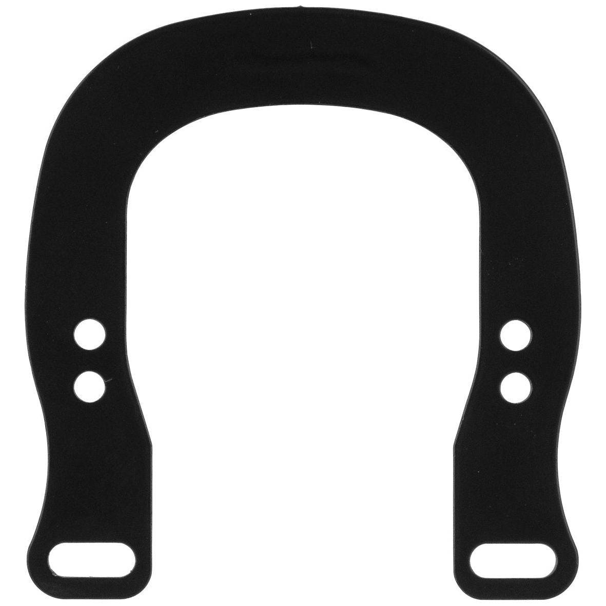Zwarte Axa Defender montageplaat voor ringslot, 110x110 mm, gemaakt van staal, geschikt als accessoire voor beveiligingssystemen.