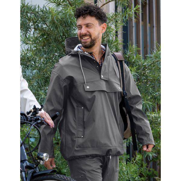 Regenjas Mirage Rainfall Closed Jacket - Gemaakt Van Polyester Soft Touch - Earl Grey - Le Coq Wielerartikelen