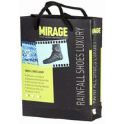 Luxe zwarte regenregenhoes van Mirage, water- en winddicht, geschikt voor regenaccessoires.
