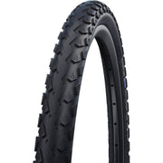 Schwalbe Land Cruiser 26x2.00 stadsfiets buitenband met Punctureguard anti-lek beschermlaag op een witte achtergrond