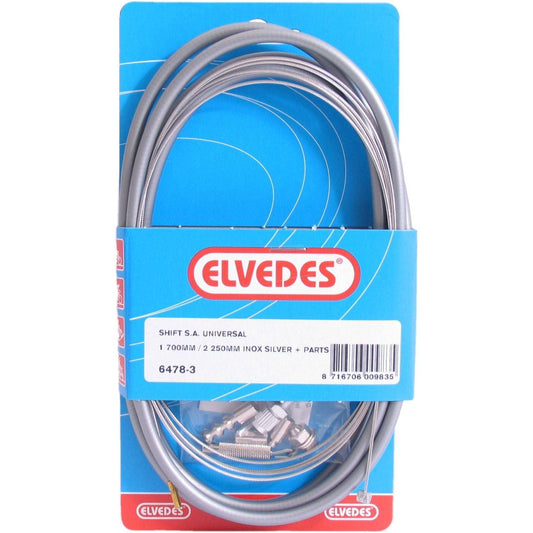 Elvedes Trommelrem Kabelkit 1700Mm / 2350Mm Rvs - Zilver - Le Coq Wielerartikelen