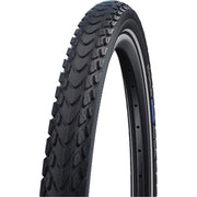 Zwarte Schwalbe Marathon Mondial R-Guard stadsfiets buitenband 28 x 1.40 met reflectie, geschikt voor stadsfietsen.