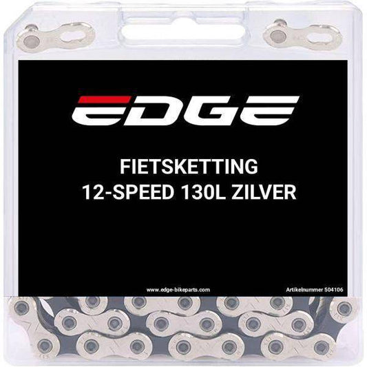 Ketting 12 Speed Edge Chn-006 Met 130 Schakels - Zilver - Le Coq Wielerartikelen
