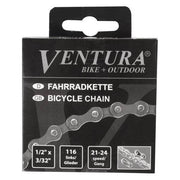 Ventura ketting 8 snelheden 1/2 x 3/32 inch met 116 schakels en sluitschakel, geschikt voor fietsen