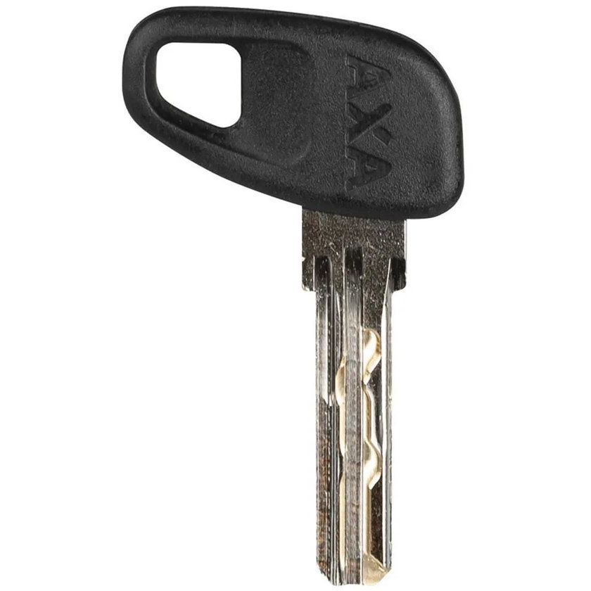 Axa Victory ringslot in zwart/grijs, volledig rondom gelast, voor extra beveiliging van fietsen of scooters.