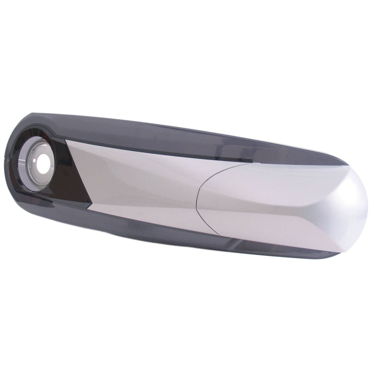 Hesling Mirada kettingkast 28 inch in smoke en zilver, metalen kast met slank design en deur voor sleutels en kettingen.
