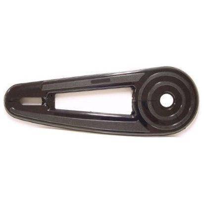 Zwarte Hesling kettingkast voor 26/28 inch fietsen, gemaakt van kunststof, geschikt voor fietsopslag en bescherming.