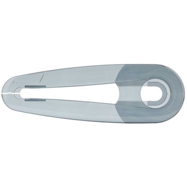 Axa kettingscherm voor fiets met smoke polycarbonaat, geschikt voor 20-22 inch kettingkast, beschermt de ketting en drager