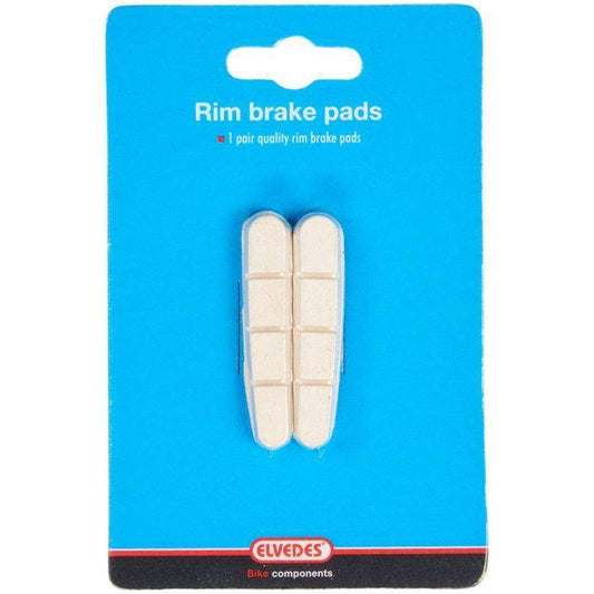 Vervangingspad V-Brake Elvedes 5Mm White Compound T.B.V. Shimano Remschoenen (1 Paar) - Le Coq Wielerartikelen