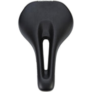 Ergon dames MTB fietszadel voor racefietsen en mountainbikes, ergonomisch ontwerp, zwart met roze accenten op een witte achtergrond