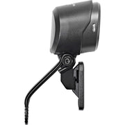 Spanninga X&O 30 Xe koplamp voor e-bike, zwarte lamp met LED-verlichting en bevestigingsbeugel, geschikt voor 6-36V elektrische fietsen