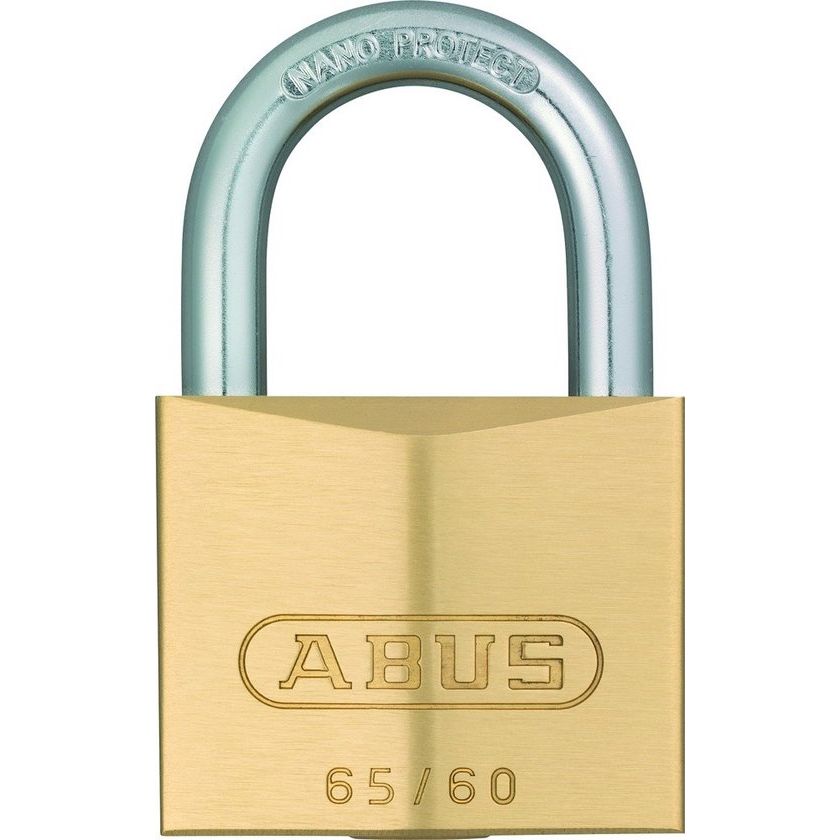 Abus 65 Hangslot Messing Op Kaart