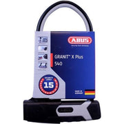 Abus Granit X-Plus 540 U-slot beugelslot ART 3, stevig fiets- of schlosslot, met sleutel en robuuste behuizing.
