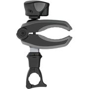 Thule Acutight 528 fietsendrager draaiknop met aanhaalmomentfunctie, close-up van de bevestigingsknop en mechanisme.