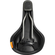 Zwart Selle Royal Explora Athletic Adventure Time fietszadel met Royalgel voor stadsfietsen en e-bikes, comfortabel en duurzaam.