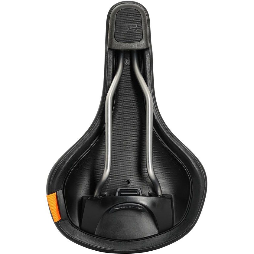 Zwart Selle Royal Explora Athletic Adventure Time fietszadel met Royalgel voor stadsfietsen en e-bikes, comfortabel en duurzaam