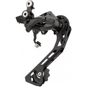 Shimano Deore RD-T6000 10-speed achterderailleur in zwart met direct mount en Shadow SGS ontwerp, geschikt voor mountainbikes.