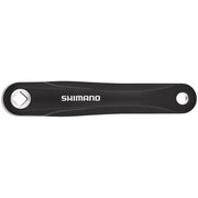Shimano Acera M361 stadsfiets crankstel met 42/32/22 tanden in zwart, geschikt voor 7/8-speed fietsen, zichtbare kettingbladen.