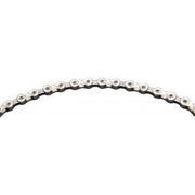 Zilveren KMC 9-speed ketting met 114 schakels voor fiets, geschikt voor X9 derailleur, zichtbaar in de afbeelding