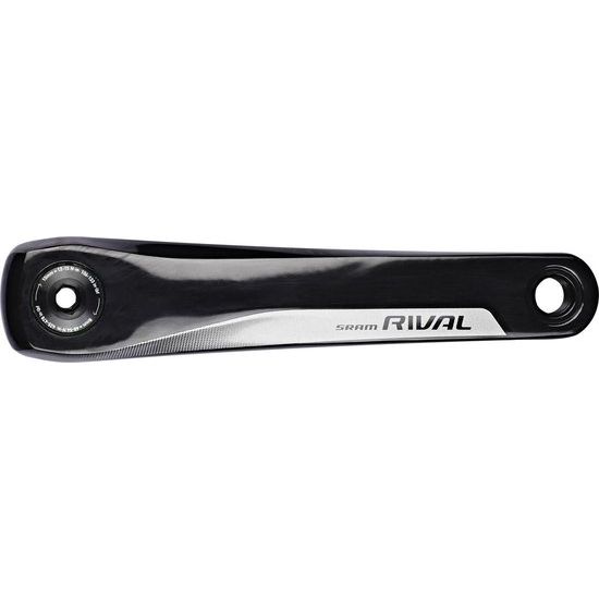 Zwart Sram Rival22 Gxp racefiets crankstel met 34/50 tanden op aluminium crankarm voor snelle ritten
