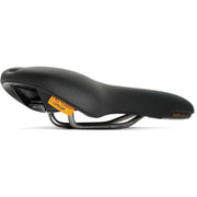 Zwart Selle Royal Explora Athletic Adventure Time fietszadel met Royalgel voor stads- en e-bikes, comfortabel en duurzaam.