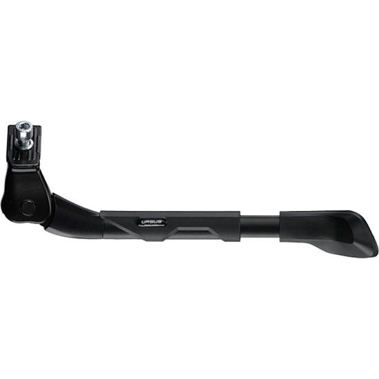 Ursus King XL verstelbare zijstandaard voor 27,5-29 inch fietsen, lang, aluminium, zwart, geschikt voor e-bikes en mountainbikes.