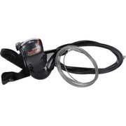 Shimano SL-7S50 7-speed duimversteller Rapidfire Plus voor Nexus 7, zwart, close-up van de shifter en bedieningsknoppen