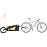 Topeak Tx Yoke/Gabel Journey transportkar voor trailer, stabiel en geschikt voor het vervoeren van bagage en uitrusting.