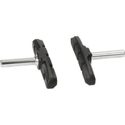 Shimano M70T2 V-brake remblokken met stift voor aluminium velgen, geschikt voor stevige fietsremmen, zwart rubber en metalen bevestiging