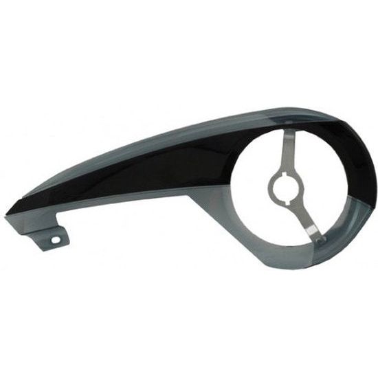 Hesling kettingscherm Esencia 49 cm, transparant en zwart, bescherming voor fietsketting, zichtbaar in de afbeelding