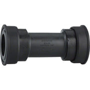 Shimano RS500 press fit trapasset, 86,5 mm voor fietstrappen, zichtbaar met de trapas en bijpassende onderdelen.