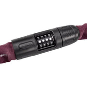 Abus 8808C 8 mm kettingslot met instelbaar cijfermechanisme, stevig en beveiligd voor fiets of scooter, zichtbaar op de afbeelding