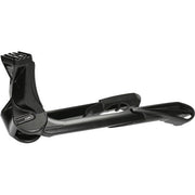 Zwarte Ursus Jumbo 80 Middenstandaard voor 26-inch fietsen met aluminium tweepoot, stevige fietsstandaard.