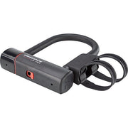 Zwarte Trelock U-slot beugelslot U5 Mini ZB401 83/140mm, zichtbaar in de afbeelding