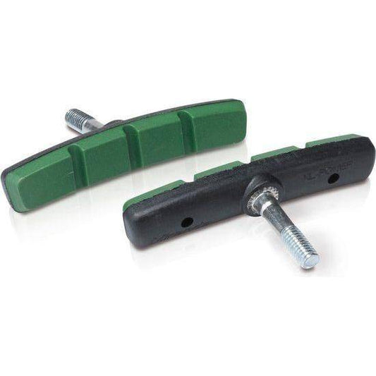 Xlc Remschoen Bs-V11 V-Brake 72Mm Zwart/Groen Set A 4 Stuks - Le Coq Wielerartikelen