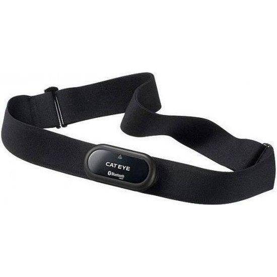 Zwarte Cateye HR-12 borstband voor hartslagmeting, geschikt voor hartslagmeters, zichtbaar op de afbeelding